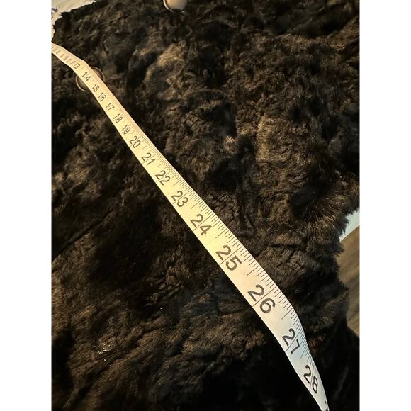 VINTAGE EXPRESS 90's Y2K faux fur bell sleeve oversized coat Womans Large - Picture 10 of 11